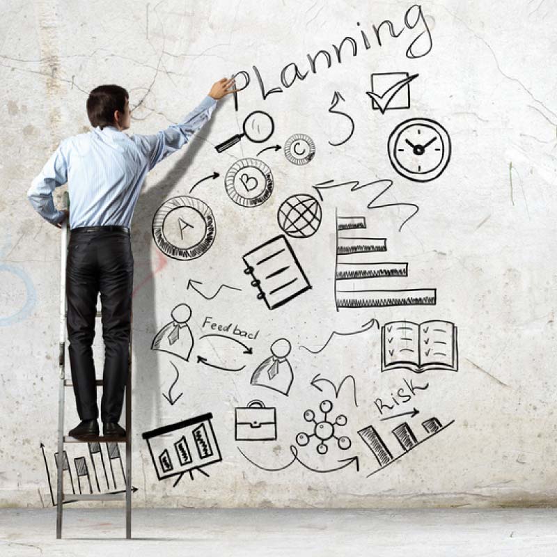 planning social media content image